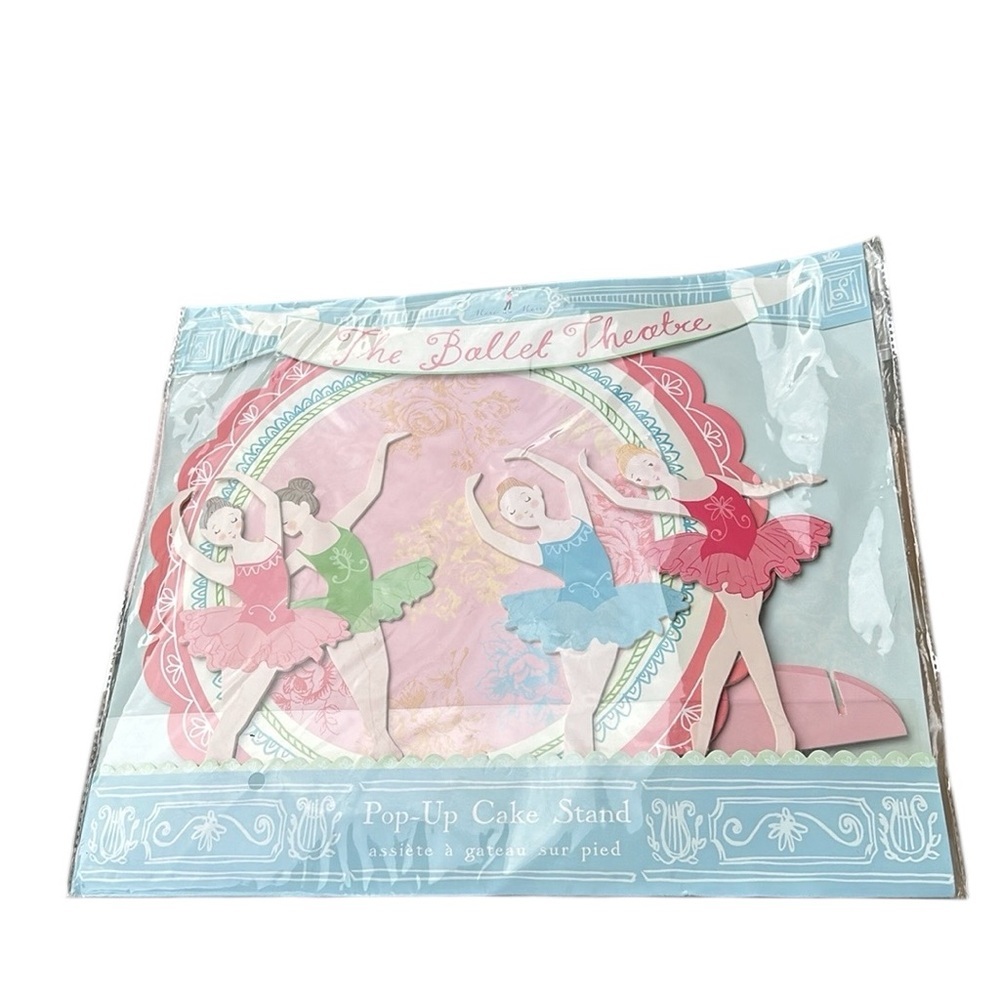 Ballet Ballerina Cake Stand Cupcakes Cardboard New